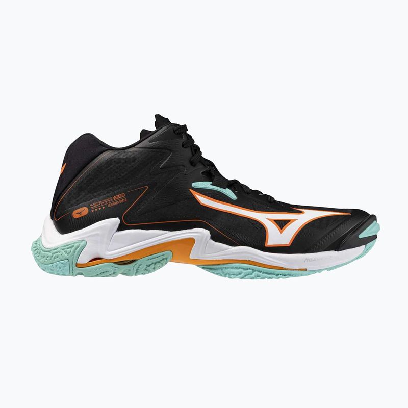 Обувки за волейбол Mizuno Wave Lightning Z8 Mid black/tangelo/ice green