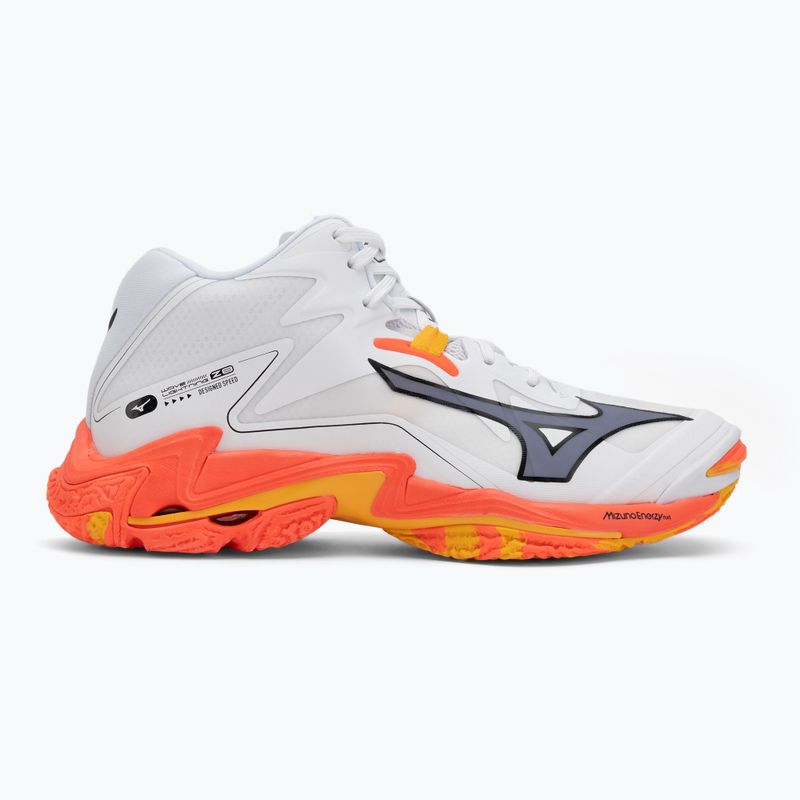 Обувки за волейбол Mizuno Wave Lightning Z8 Mid white/fiery coral 2/citrus 2