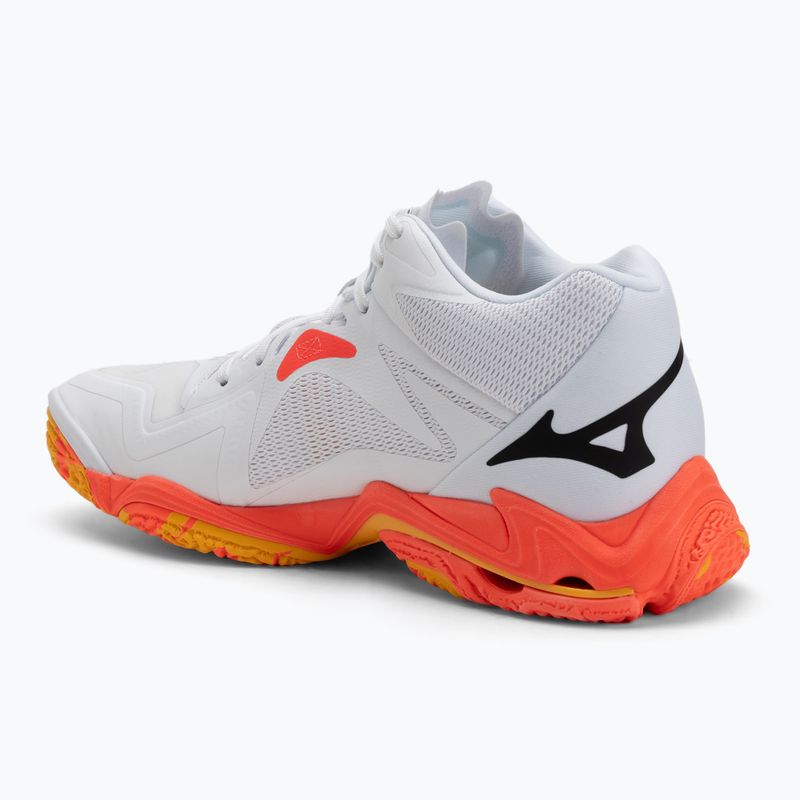 Обувки за волейбол Mizuno Wave Lightning Z8 Mid white/fiery coral 2/citrus 3