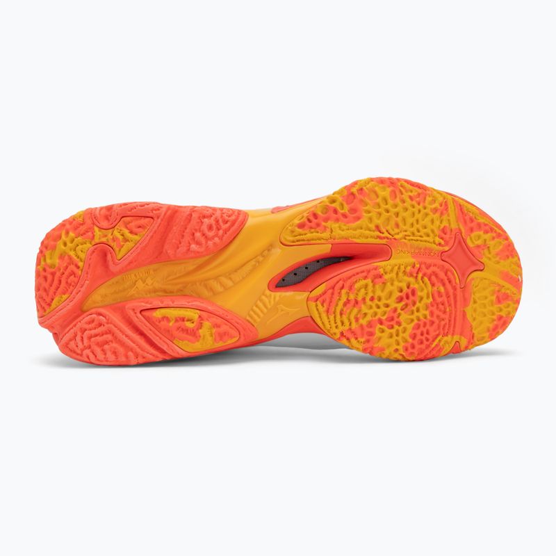 Обувки за волейбол Mizuno Wave Lightning Z8 Mid white/fiery coral 2/citrus 4