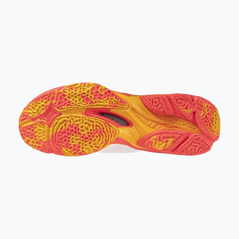 Mizuno Wave Lightning Z8 Mid white/fiery coral 2/citrus обувки за волейбол 4
