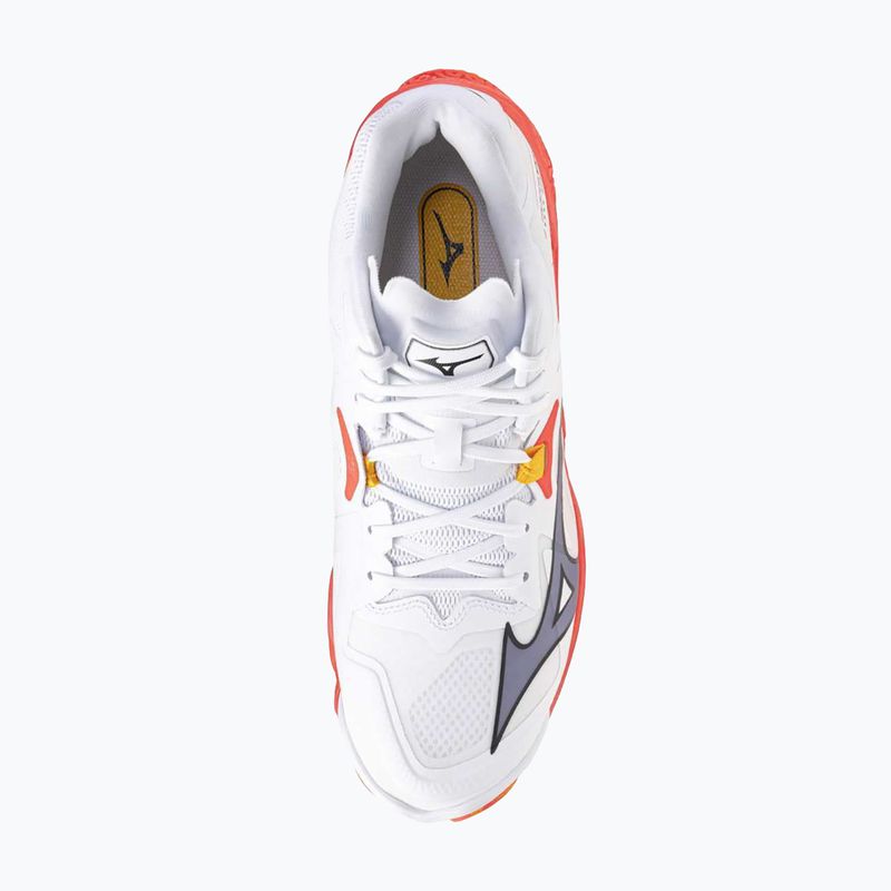 Mizuno Wave Lightning Z8 Mid white/fiery coral 2/citrus обувки за волейбол 5