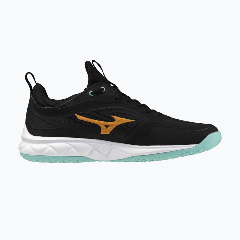 Mizuno Wave Luminous 3 обувки за волейбол черни/танджело/ледено зелени 2