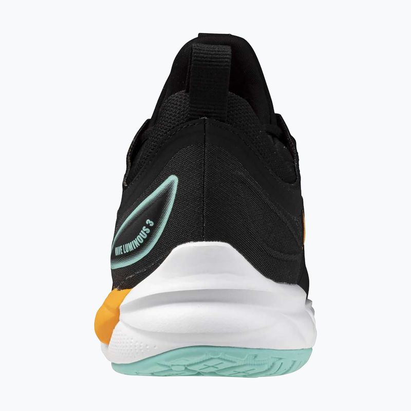 Mizuno Wave Luminous 3 обувки за волейбол черни/танджело/ледено зелени 3