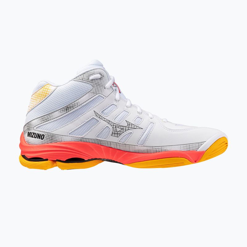 Обувки за волейбол Mizuno Wave Voltage 2 Mid white/fiery coral 2/citrus 2