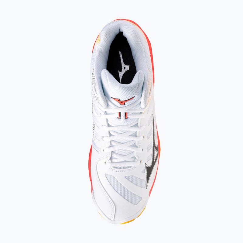 Обувки за волейбол Mizuno Wave Voltage 2 Mid white/fiery coral 2/citrus 5