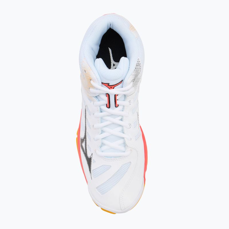 Обувки за волейбол Mizuno Wave Voltage 2 Mid white/fiery coral 2/citrus 5