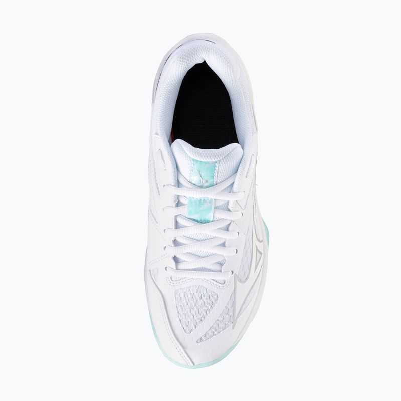 Дамски обувки за волейбол Mizuno Thunder Blade Z white/blue tint 5