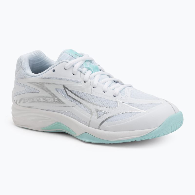 Дамски обувки за волейбол Mizuno Thunder Blade Z white/blue tint
