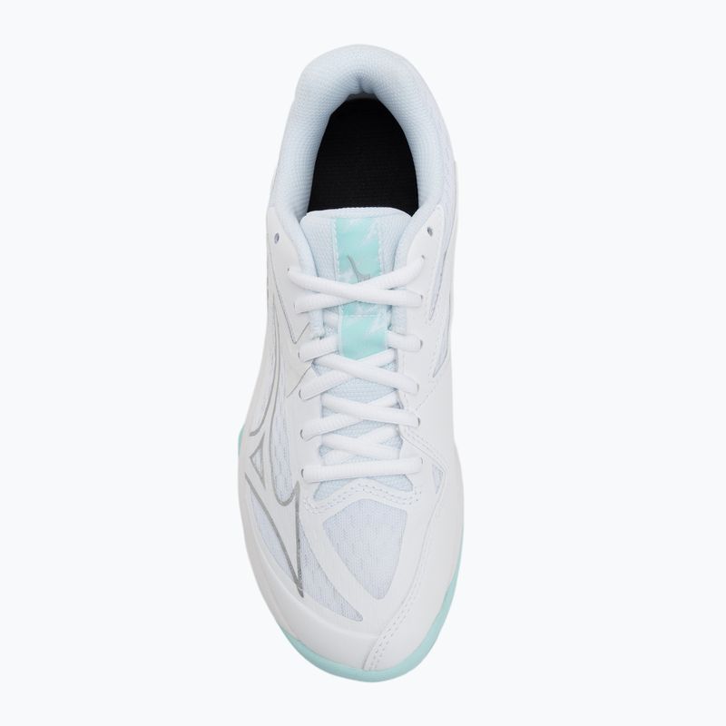 Дамски обувки за волейбол Mizuno Thunder Blade Z white/blue tint 5