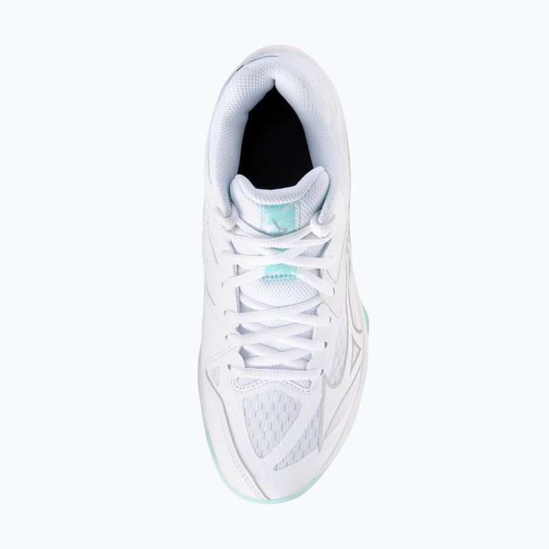 Дамски обувки за волейбол Mizuno Thunder Blade Z Mid white/blue tint 12