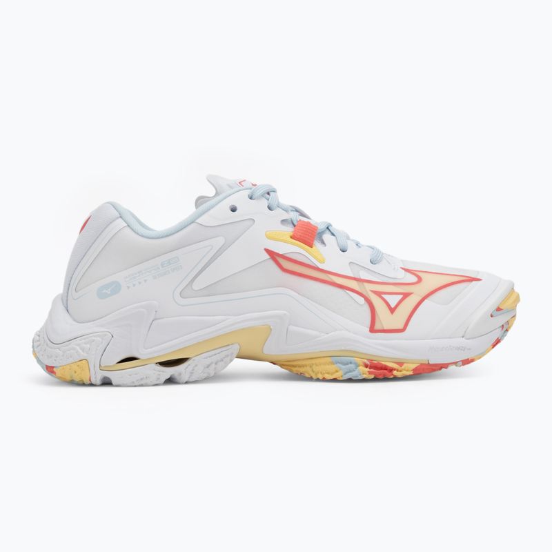 Дамски обувки за волейбол Mizuno Wave Lightning Z8 white/calypso coral/pale banan 2