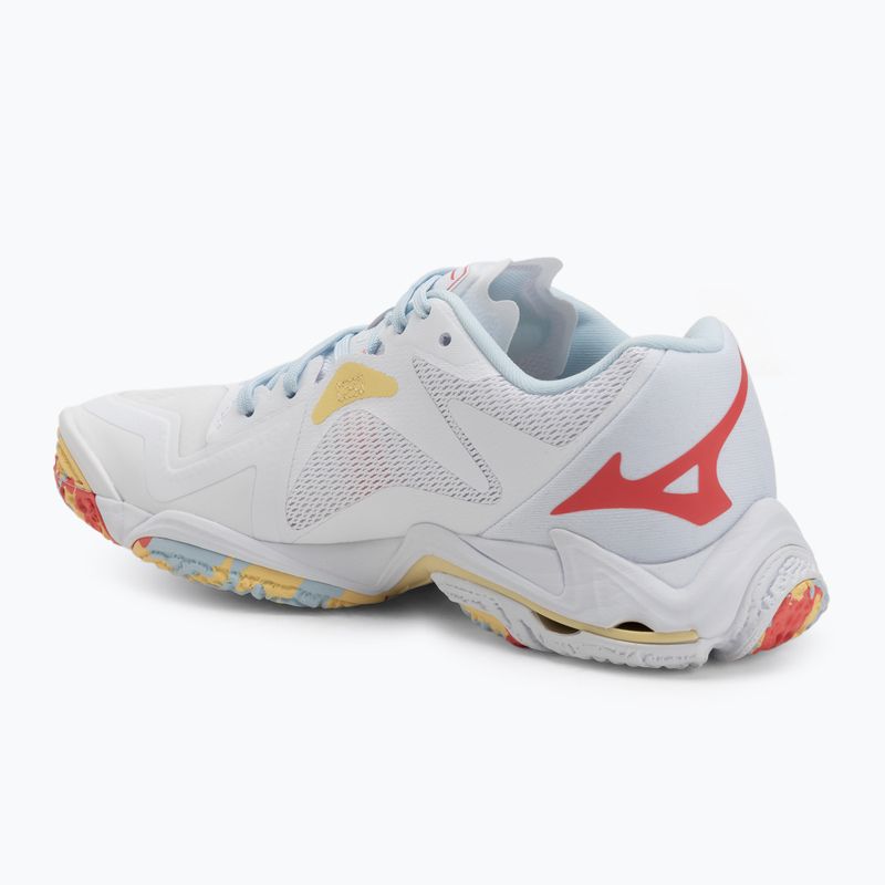 Дамски обувки за волейбол Mizuno Wave Lightning Z8 white/calypso coral/pale banan 3