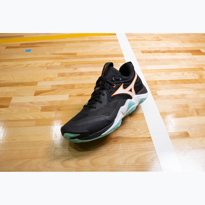 Обувки за волейбол Mizuno Wave Momentum Elite black/tangelo/ice green 8