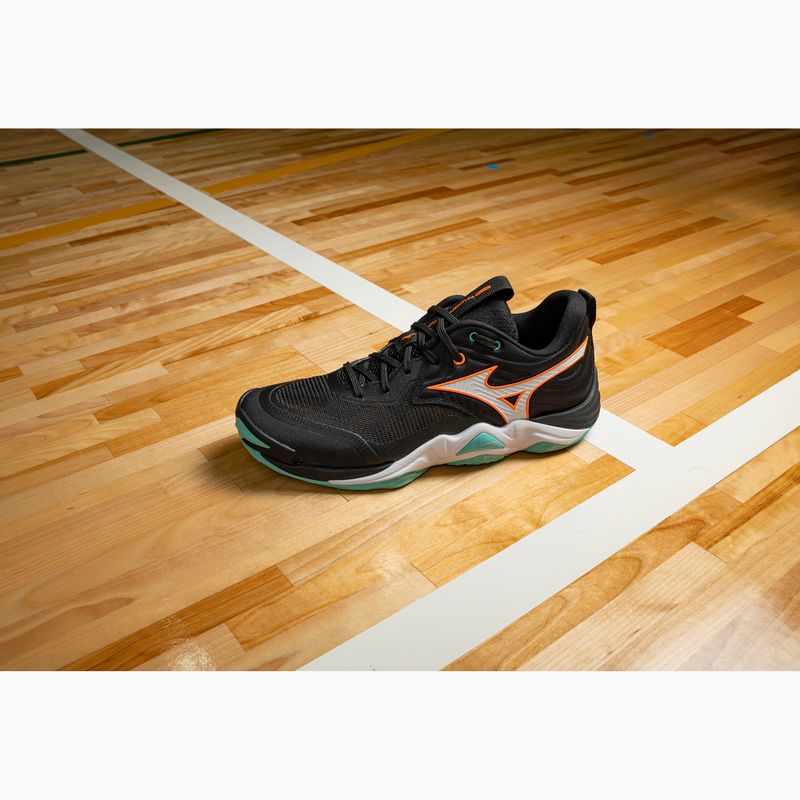 Обувки за волейбол Mizuno Wave Momentum Elite black/tangelo/ice green 9