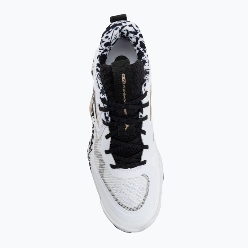 Обувки за волейбол Mizuno Wave Momentum Elite white/black/ge gold 5
