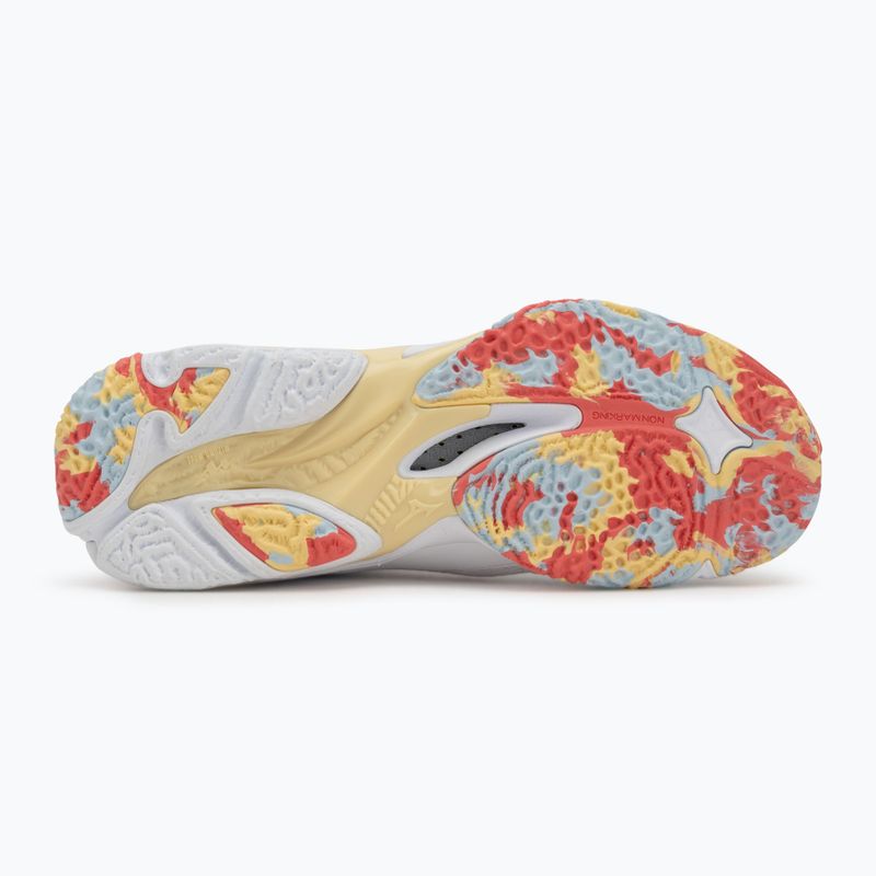 Дамски обувки за волейбол Mizuno Wave Lightning Z8 Mid white/calypso coral/pale banan 4