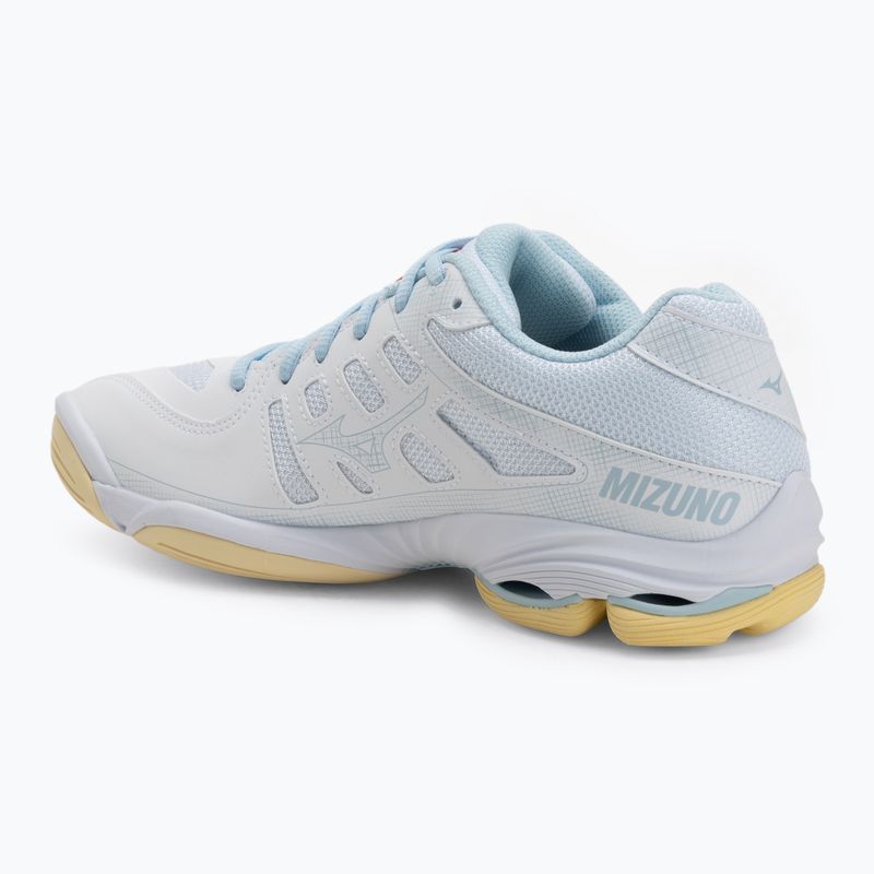 Дамски обувки за волейбол Mizuno Wave Voltage 2 white/calypso coral/pale banan 3