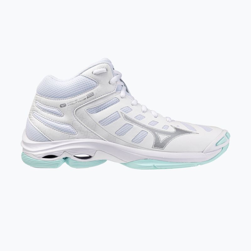 Дамски обувки за волейбол Mizuno Wave Voltage 2 Mid white/blue tint