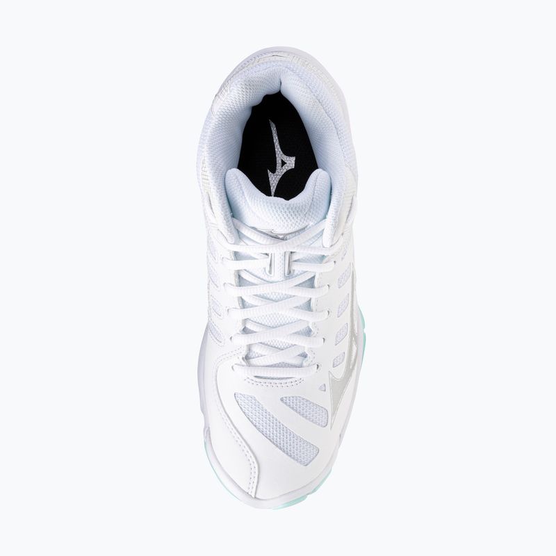 Дамски обувки за волейбол Mizuno Wave Voltage 2 Mid white/blue tint 5