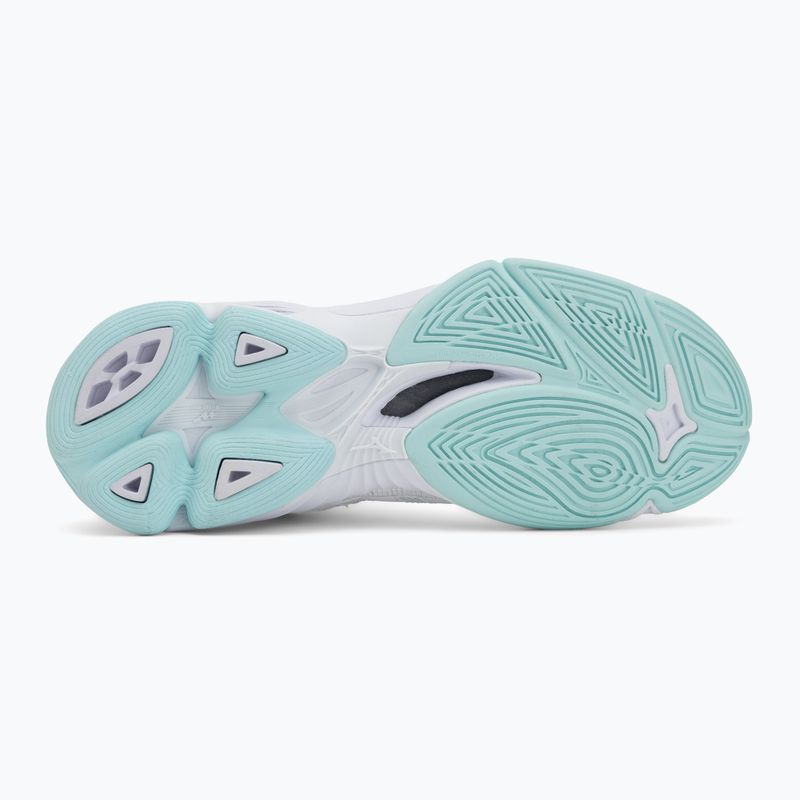 Дамски обувки за волейбол Mizuno Wave Voltage 2 Mid white/blue tint 4