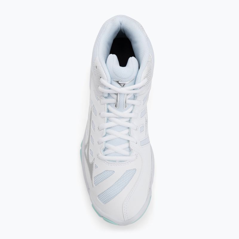 Дамски обувки за волейбол Mizuno Wave Voltage 2 Mid white/blue tint 5