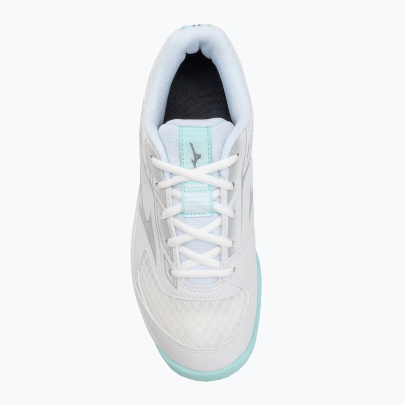 Дамски обувки за волейбол Mizuno Cyclone Speed 5 white/blue tint 5