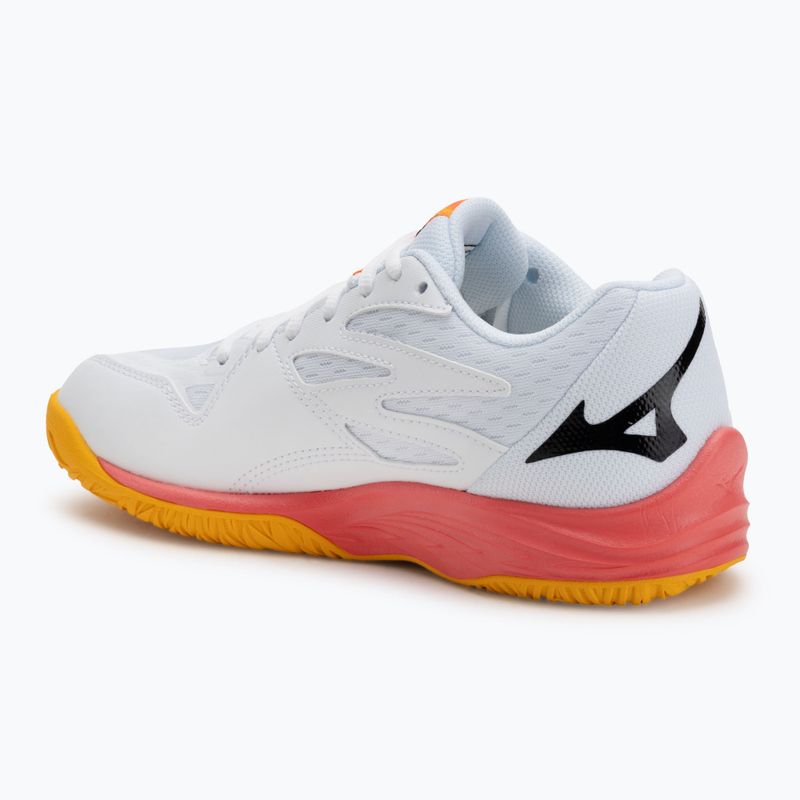 Детски обувки за волейбол Mizuno Lightning Star Z7 white/fiery coral 2/citrus 3