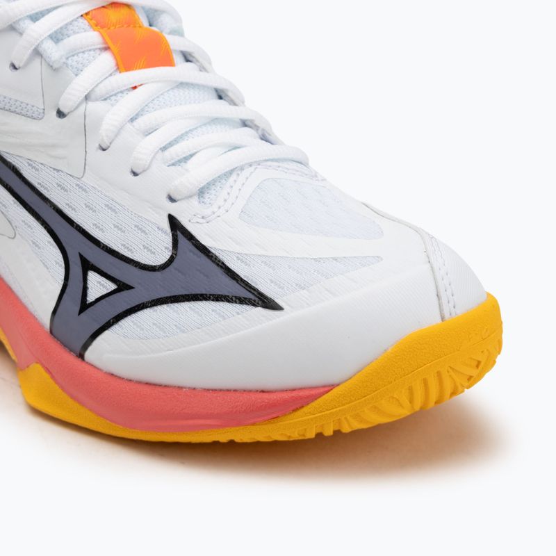 Детски обувки за волейбол Mizuno Lightning Star Z7 white/fiery coral 2/citrus 7