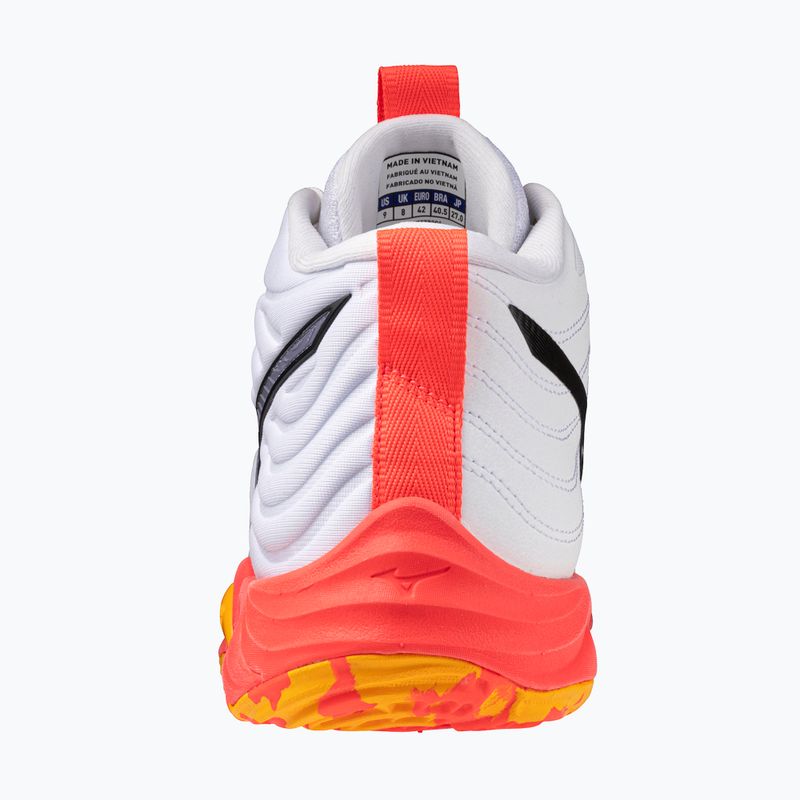 Обувки за волейбол Mizuno Wave Momentum Elite Mid white/fiery coral 2/citrus 10
