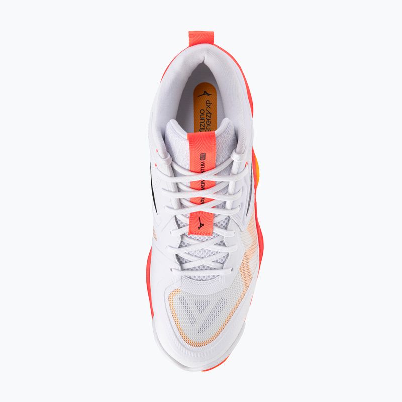 Обувки за волейбол Mizuno Wave Momentum Elite Mid white/fiery coral 2/citrus 12