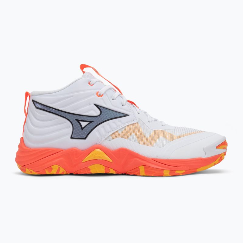 Обувки за волейбол Mizuno Wave Momentum Elite Mid white/fiery coral 2/citrus 2