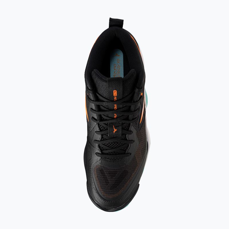 Обувки за волейбол Mizuno Wave Momentum Elite Mid black/tangelo/ice green 12
