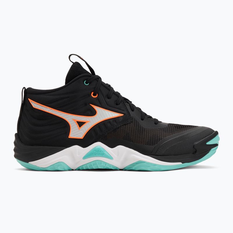 Обувки за волейбол Mizuno Wave Momentum Elite Mid black/tangelo/ice green 2