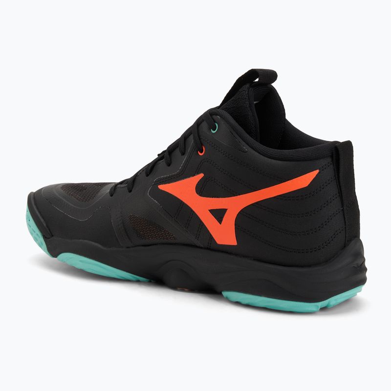 Обувки за волейбол Mizuno Wave Momentum Elite Mid black/tangelo/ice green 3
