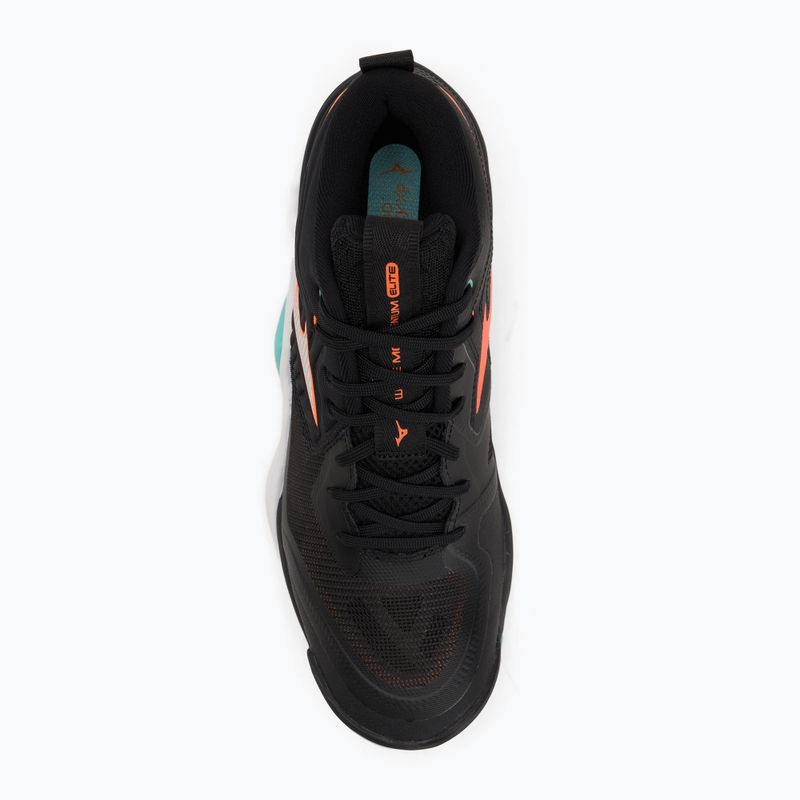 Обувки за волейбол Mizuno Wave Momentum Elite Mid black/tangelo/ice green 5
