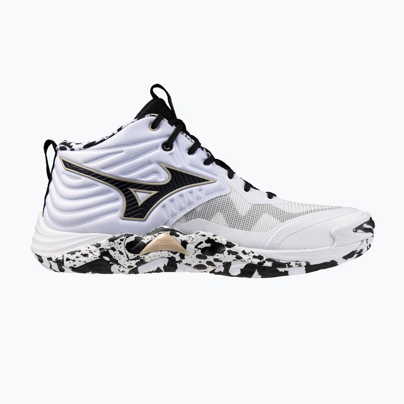 Обувки за волейбол Mizuno Wave Momentum Elite Mid white/black/ge gold 8