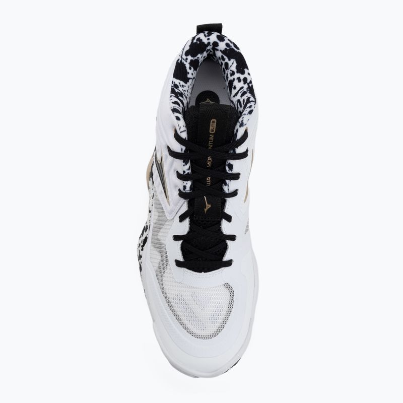 Обувки за волейбол Mizuno Wave Momentum Elite Mid white/black/ge gold 5