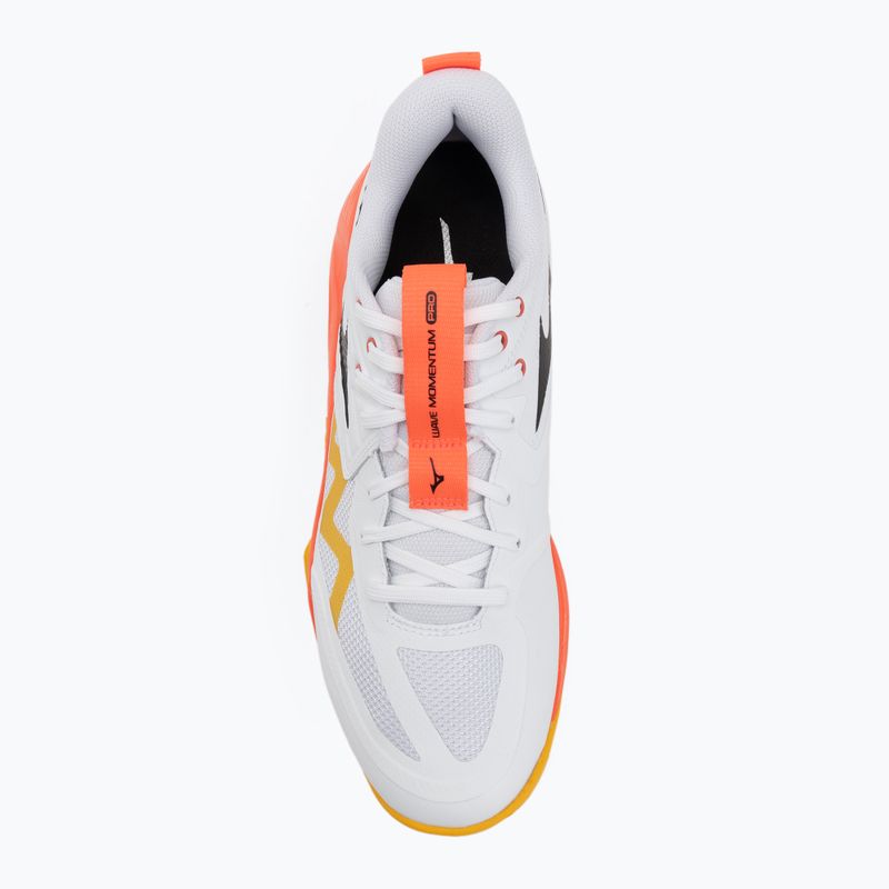 Обувки за волейбол Mizuno Wave Momentum Pro white/fiery coral 2/citrus 5