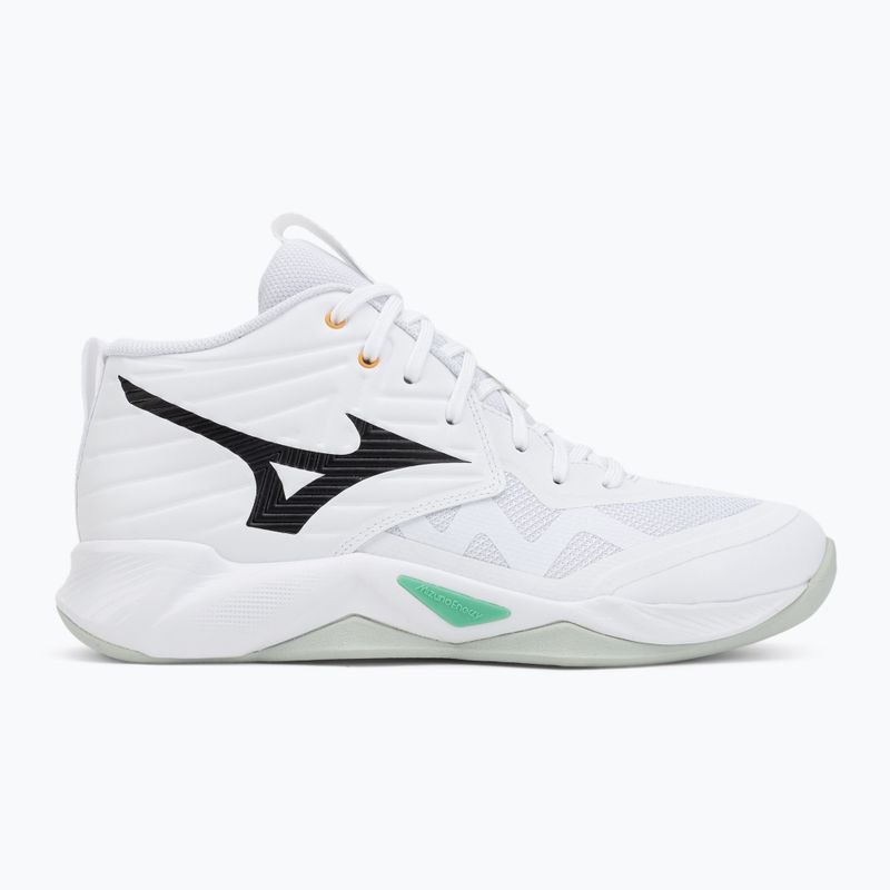 Обувки за волейбол Mizuno Wave Momentum Pro Mid white/black/frozen emerald 2