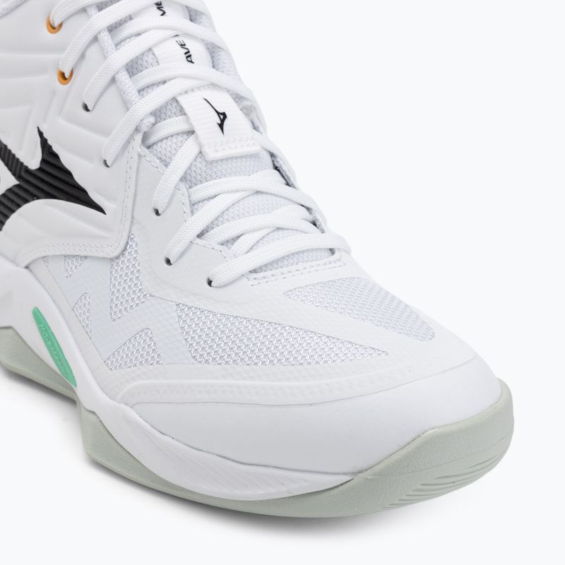 Обувки за волейбол Mizuno Wave Momentum Pro Mid white/black/frozen emerald 7