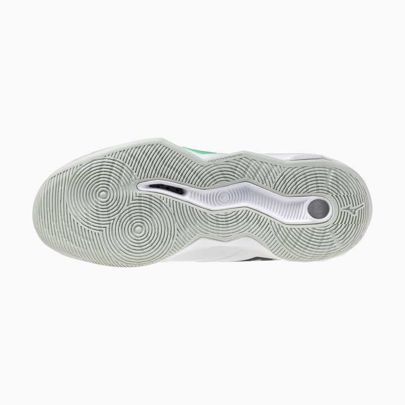 Обувки за волейбол Mizuno Wave Momentum Pro Mid white/black/frozen emerald 11