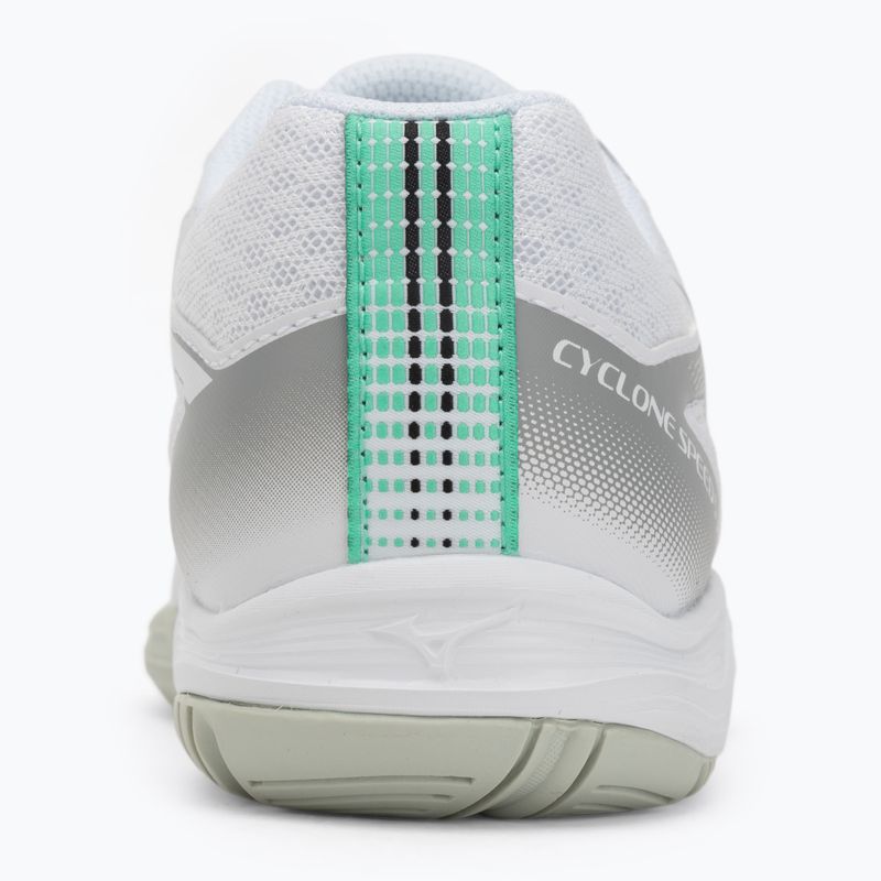 Детски обувки за волейбол Mizuno Cyclone Speed 5 white/black/frozen emerald 6