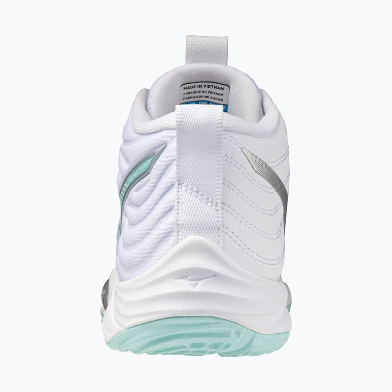 Дамски обувки за волейбол  Mizuno Wave Momentum Elite Mid white/blue tint 3