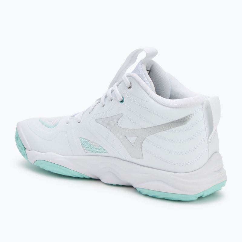 Дамски обувки за волейбол  Mizuno Wave Momentum Elite Mid white/blue tint 3