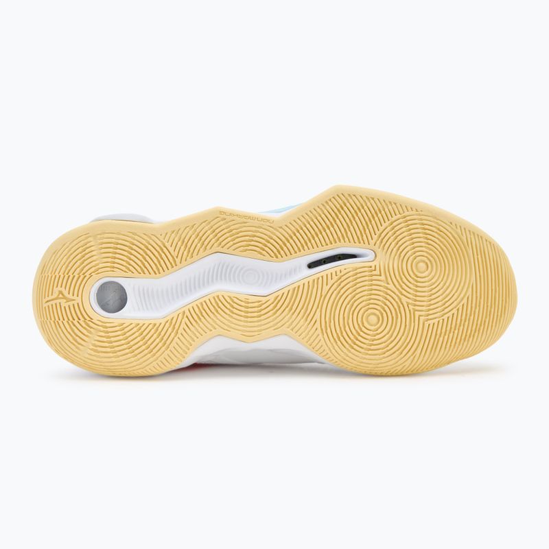 Дамски обувки за волейбол Mizuno Wave Momentum Pro white/calypso coral/pale banan 4