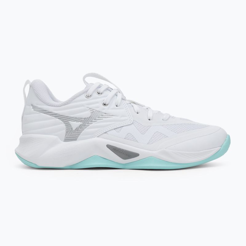 Дамски обувки за волейбол Mizuno Wave Momentum Pro white/blue tint 2
