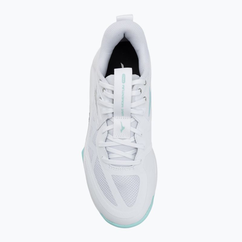 Дамски обувки за волейбол Mizuno Wave Momentum Pro white/blue tint 5