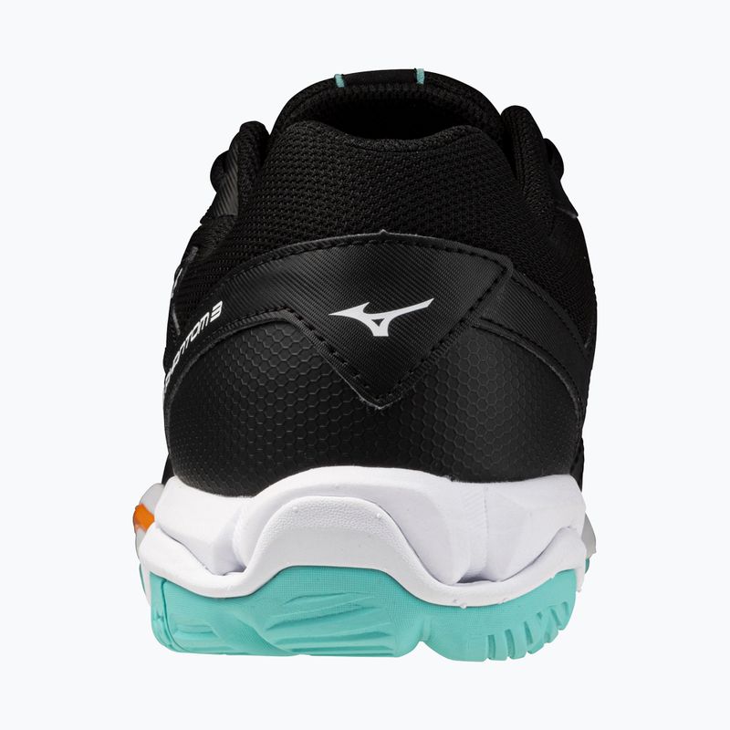 Mizuno Wave Phantom 3 обувки за хандбал черни/танджело/ледено зелени 3