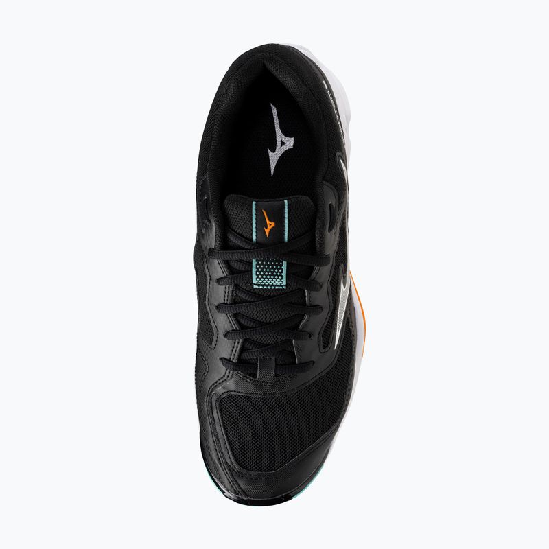 Mizuno Wave Phantom 3 обувки за хандбал черни/танджело/ледено зелени 5